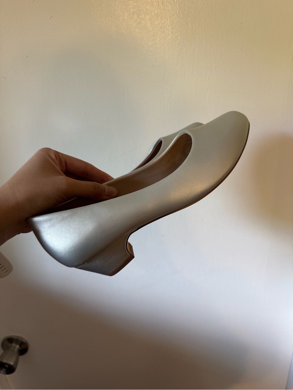 Comfortview Silver Low Heel Pump